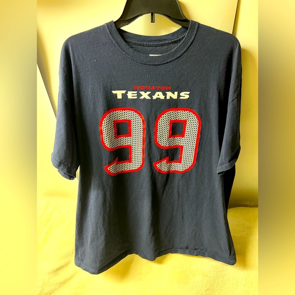 NFL Houston Texans Shirt  Mens XL Blue #99 JJ Watt Tshirt Crewneck NFL Football - Picture 2 of 5